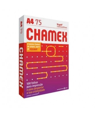 PAPEL SULFITE A4 75G CHAMEX - PACOTE C/ 500 FOLHAS